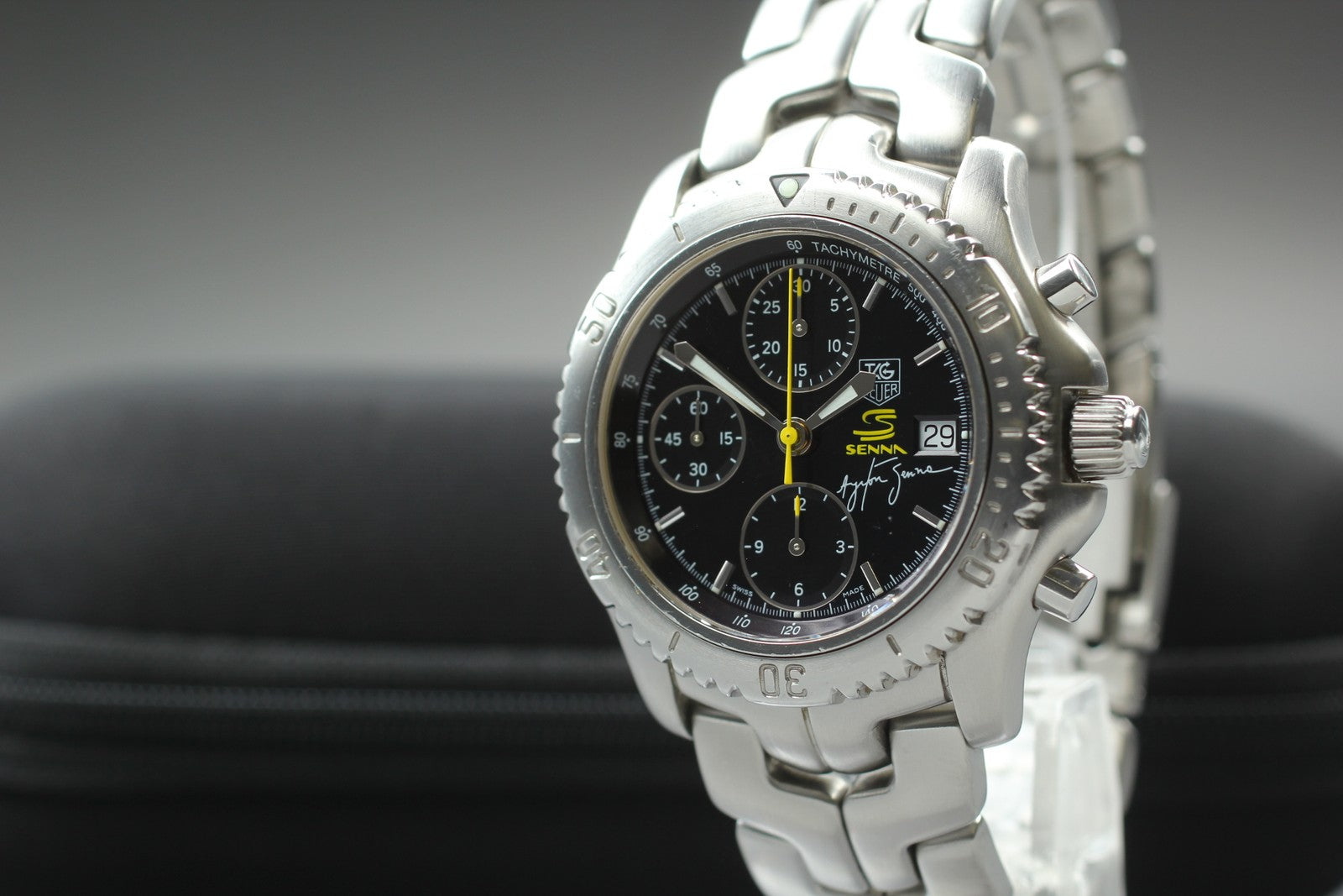 Limited TAG HEUER Link Ayrton Senna CT2115 Automatic Men's Watch 42mm JP