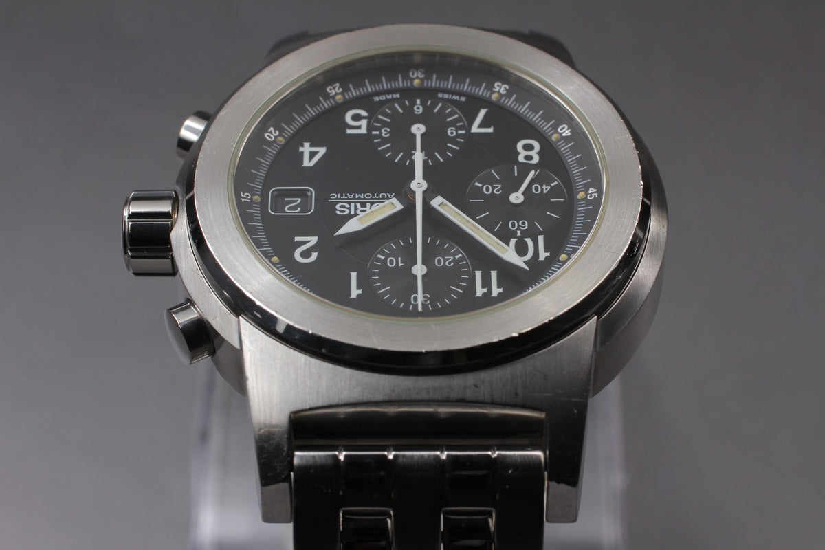 [Exc+5] ORIS Big Crown 7511 Automatic Chronograph Black Dial Silver Men's Watch