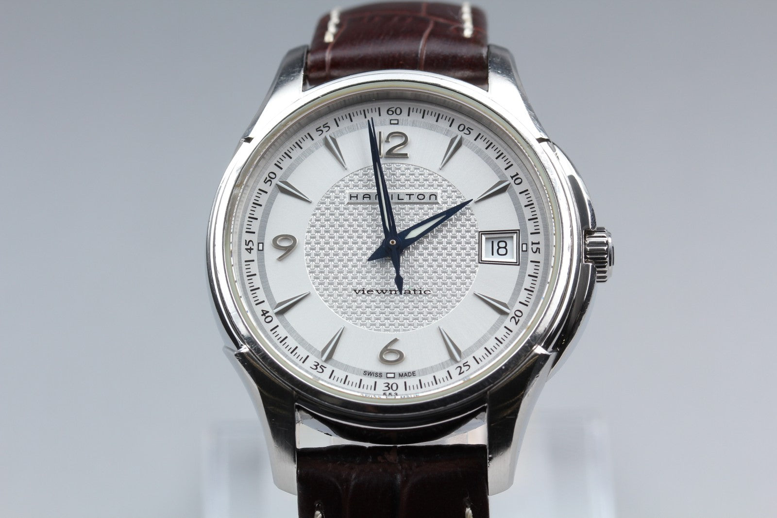 HAMILTON Jazzmaster Viewmatic H324550 37mm Silver Automatic Men's Watch [Box]