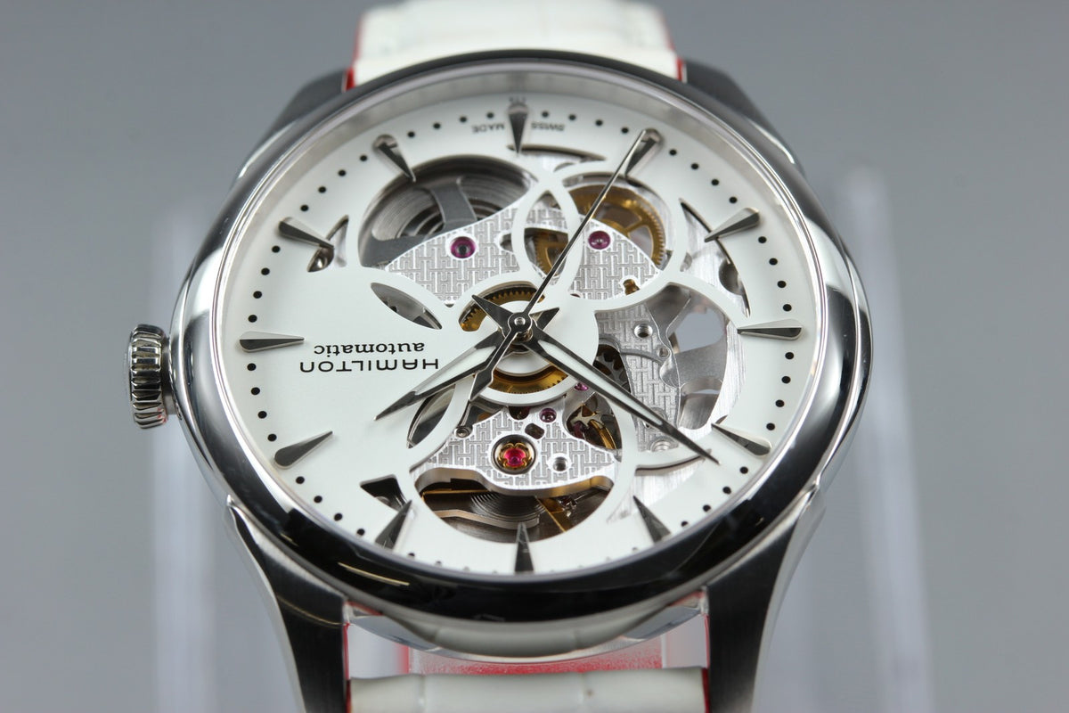 HAMILTON Jazzmaster Viewmatic Skeleton H324050 Automatic Women's Watch [Box]