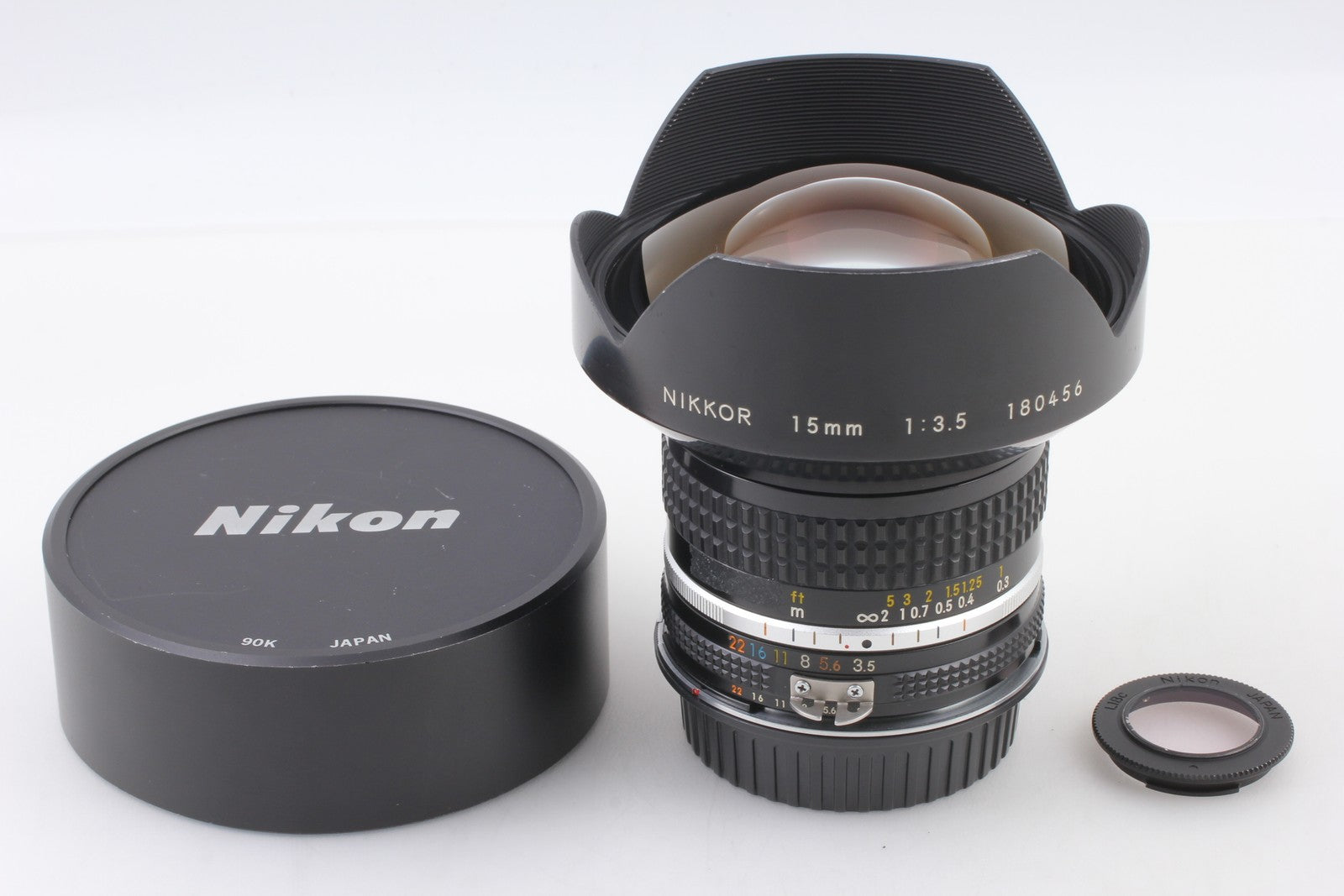 Rare Converted to Canon EF [Opt MINT] Nikon Nikkor 15mm f3.5 Fisheye Lens JAPAN
