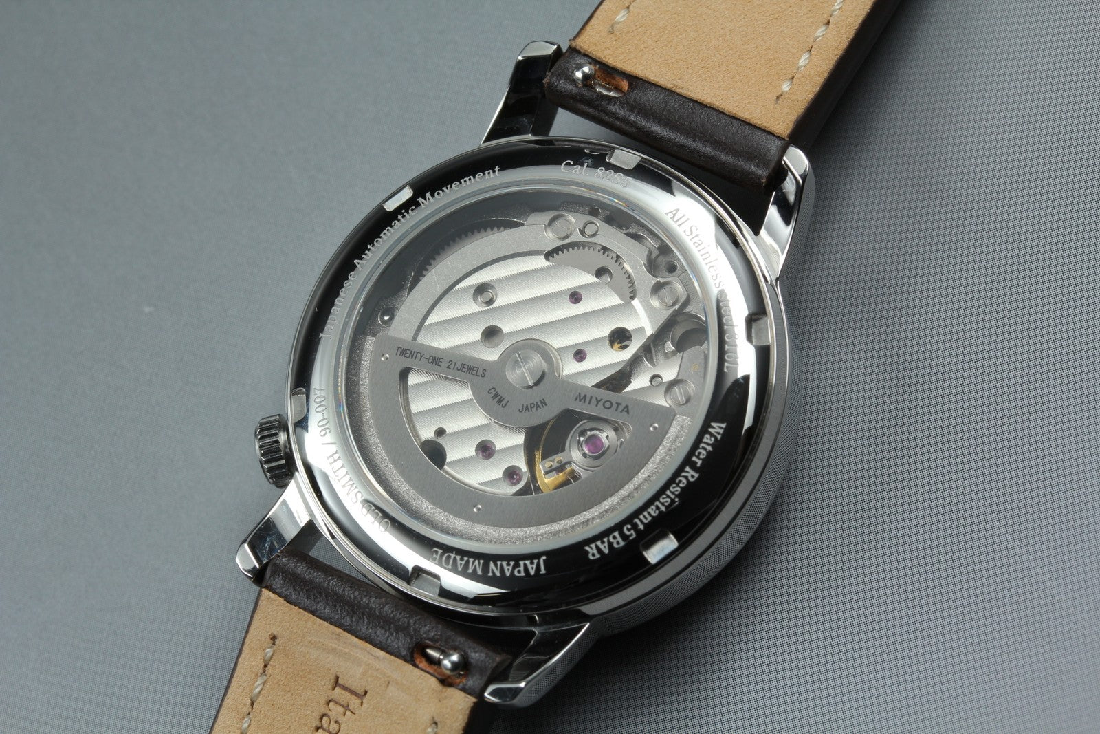 [MINT Box] KUOE KYOTO OLD SMITH 90-007﻿ Silver Brown Automatic Men's Watch JAPAN