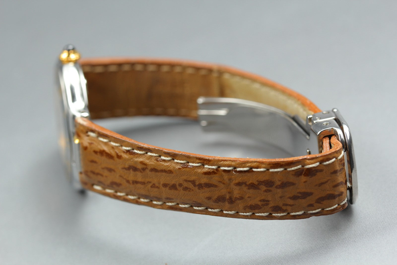 Exc+5 Box Cartier Must de Cartier 21 1340 Brown Silver 27mm Women's Quartz Watch