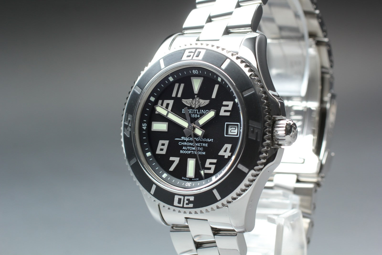 [Polished Box] Breitling Superocean 42 A17364 Black 42mm Automatic Men's Watch