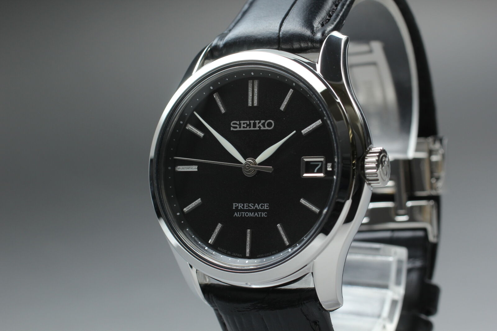 [Near MINT] SEIKO Presage 4R35-03L0 SARY149 Black Dial Men's Watch AT From JAPAN