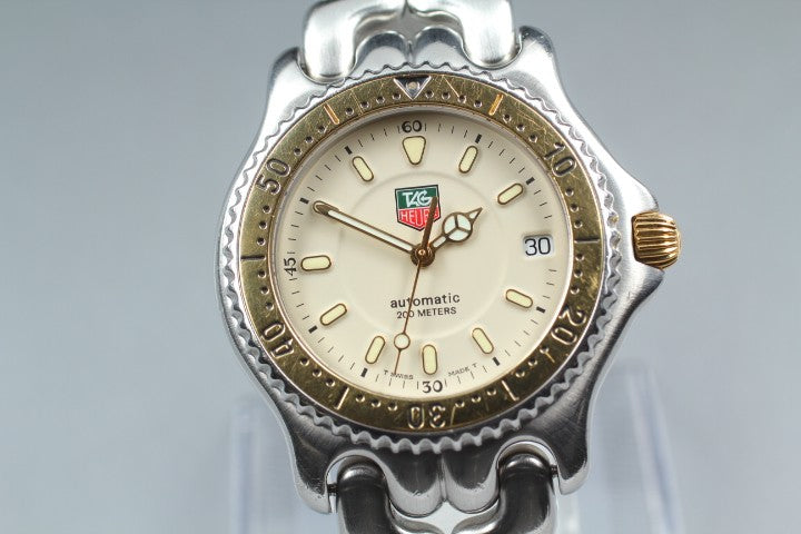 [Exc+5]Box TAG HEUER SEL 200m S87.006E Ivory Dial Automatic Men’s Watch 36mm JP