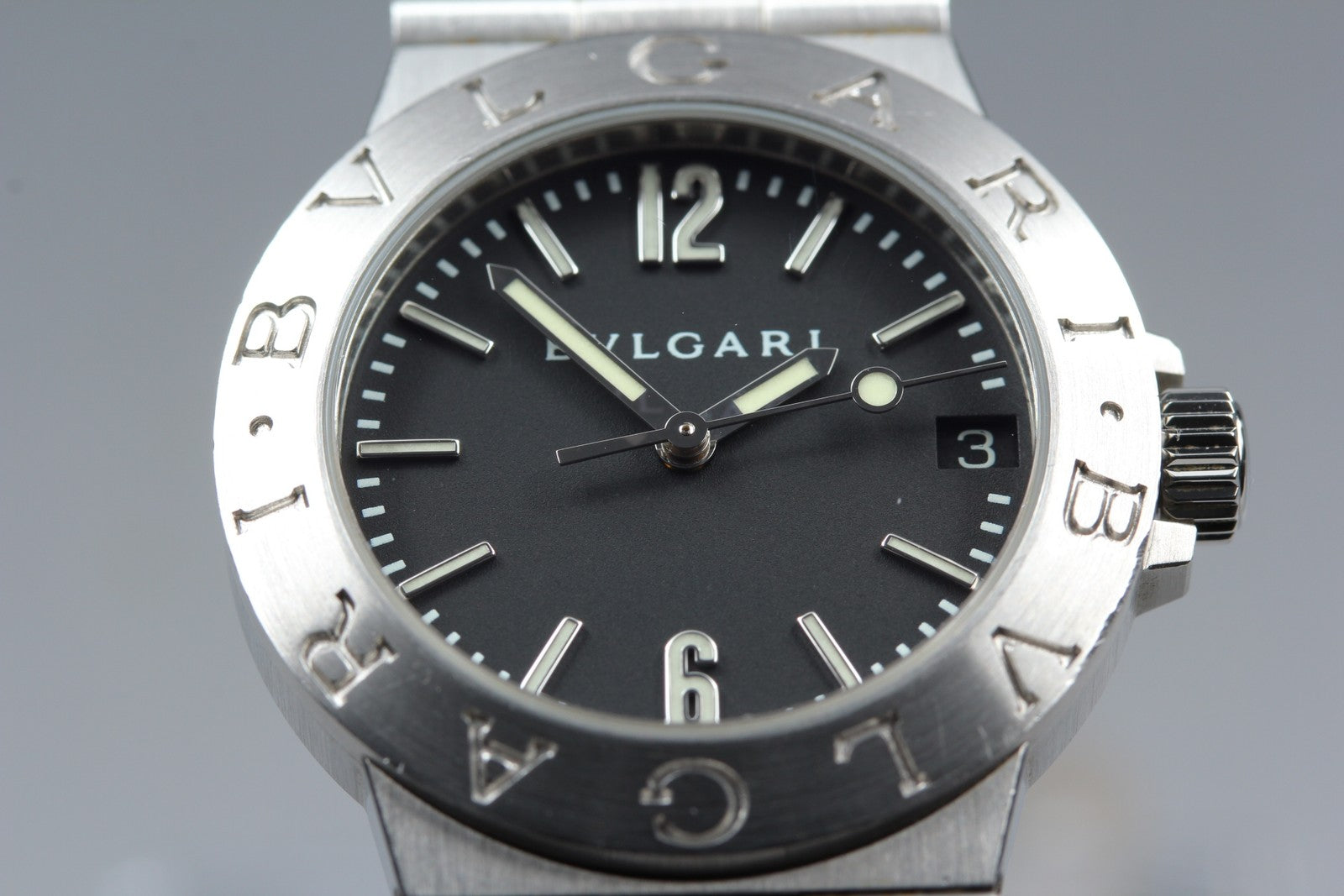 New Batt BVLGARI Diagono Sports LCV29S White Quartz Ladies Watch 29mm JAPAN