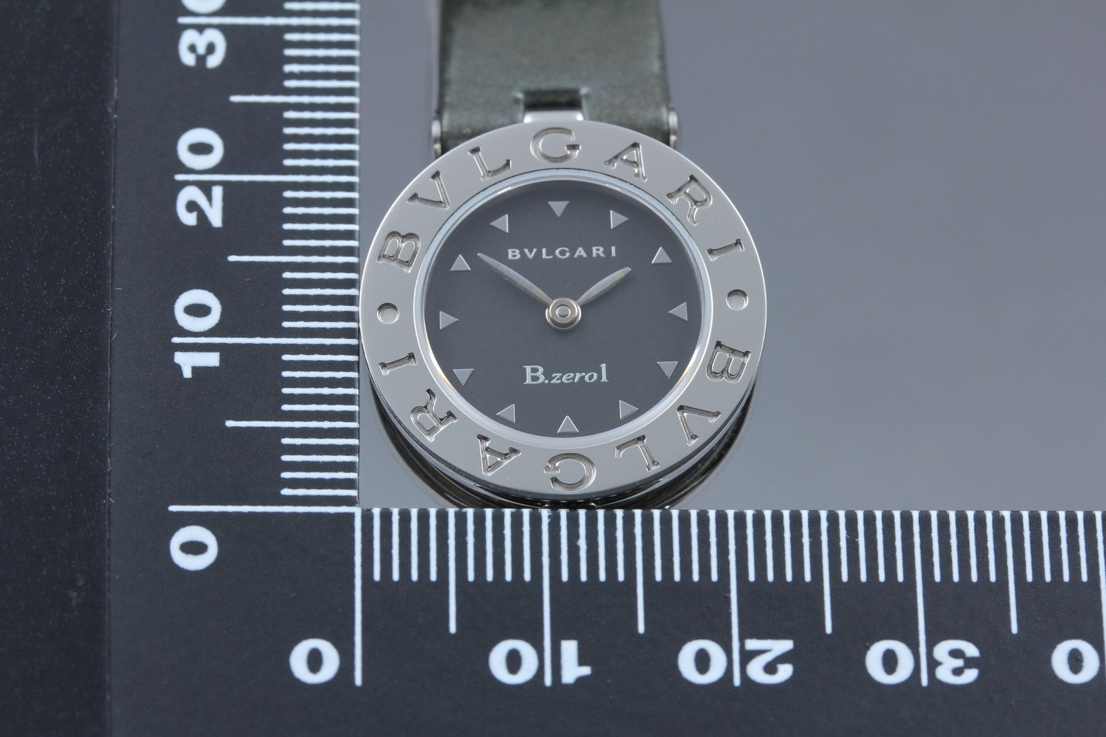 New Batt* BVLGARI B.zero1 BZ22S Quartz Black Dial Women's Watch 22mm N MINT*Box