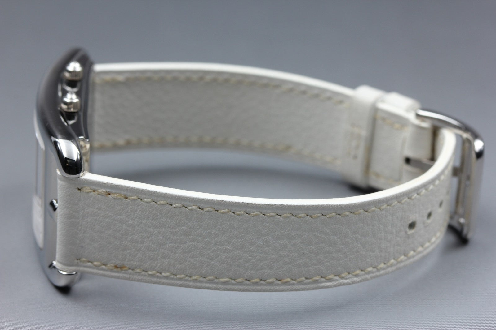[Overhauled] HERMES Cape Cod Dual Time CC3-510 25mm White Women's Qz Watch Box