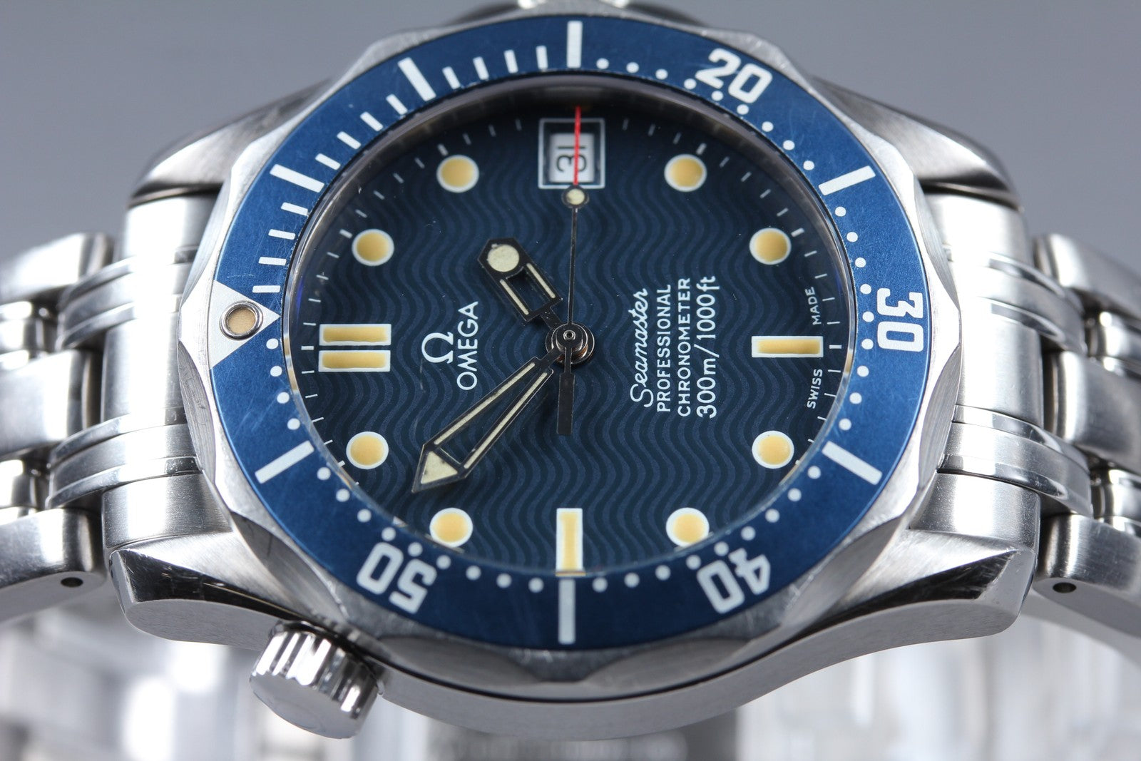 [Overhauled] OMEGA Seamaster 300M 2551.80 Cal.1109 AT Blue 36mm Unisex  Watch