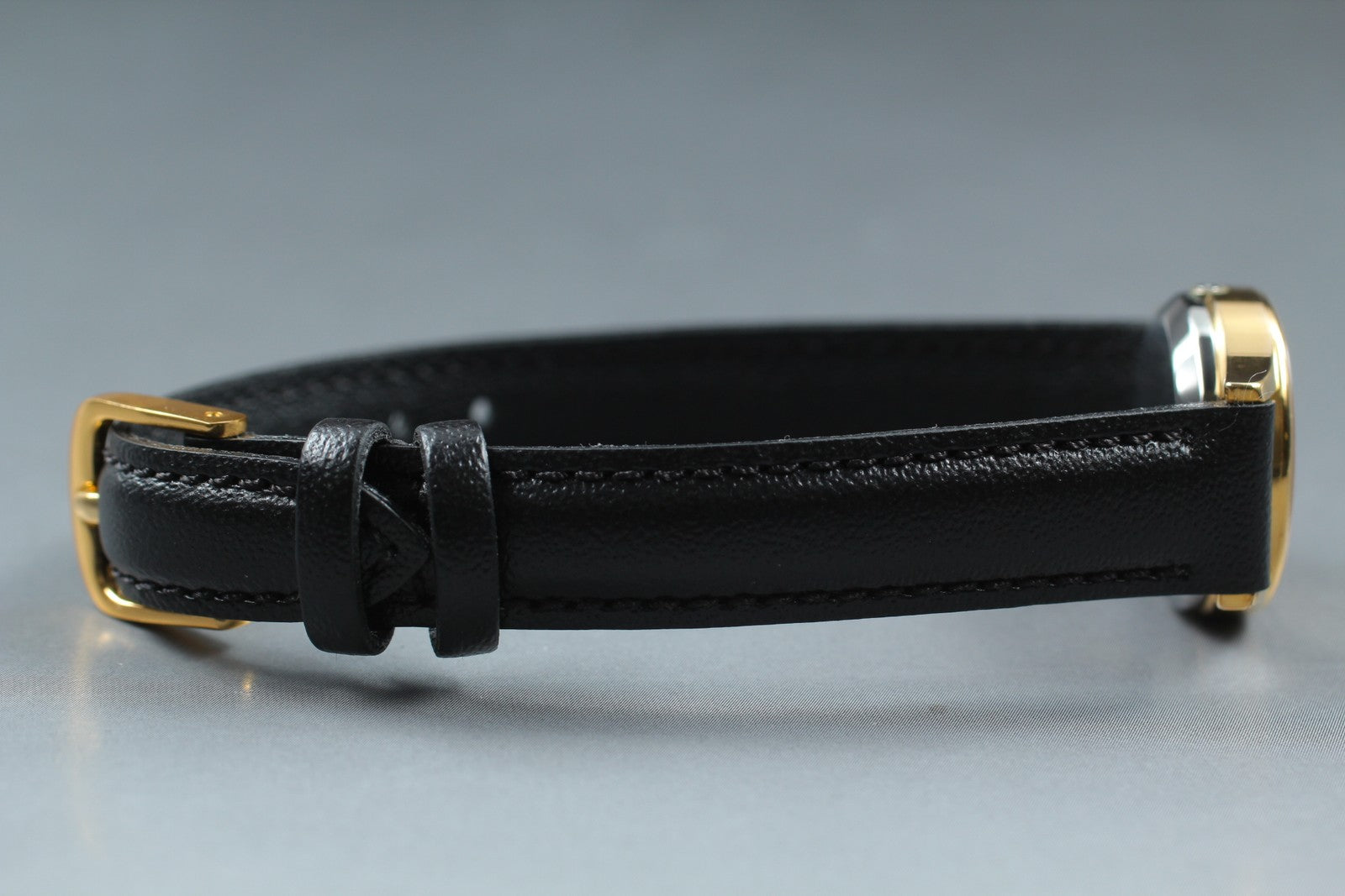 Vintage [Exc+5] OMEGA De Ville Cal.1353 591.0019 Gold Black Quartz Women's Watch