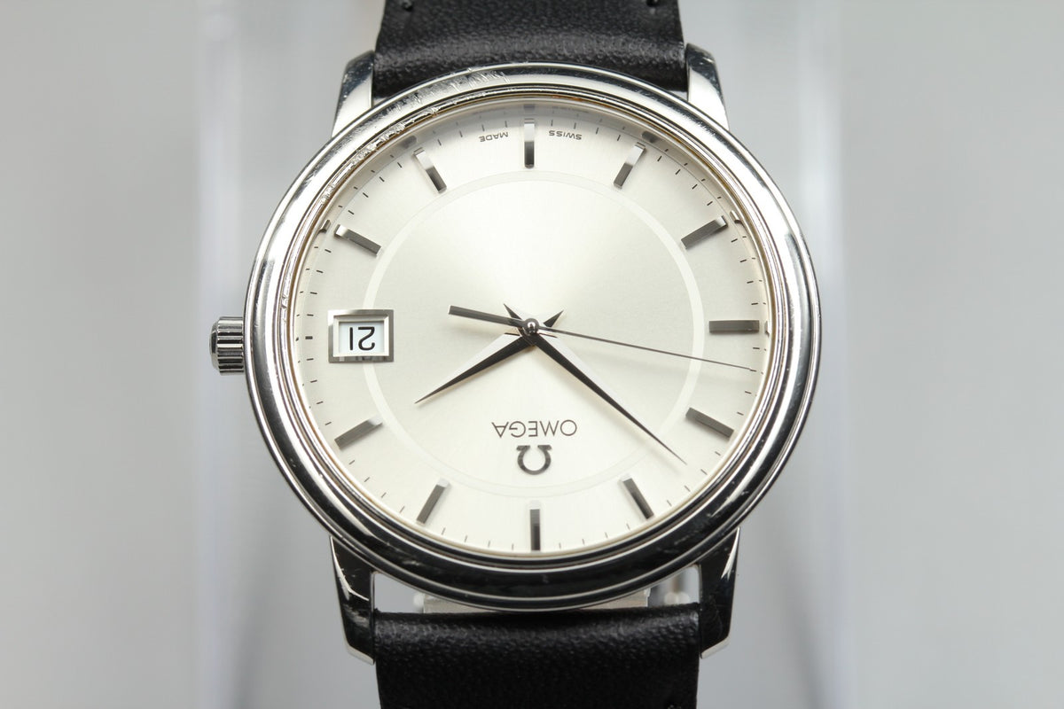 Omega De Ville Prestige 4510.31 196.1150 Cal.1532 34mm Silver Quartz Men's Watch