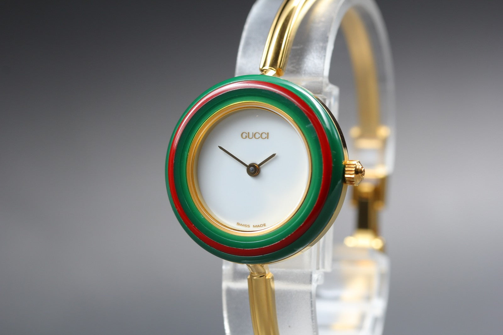 New Batt Vintage GUCCI change bezel 11/12.2 Quartz Women's Watch 25mm JAPAN Box
