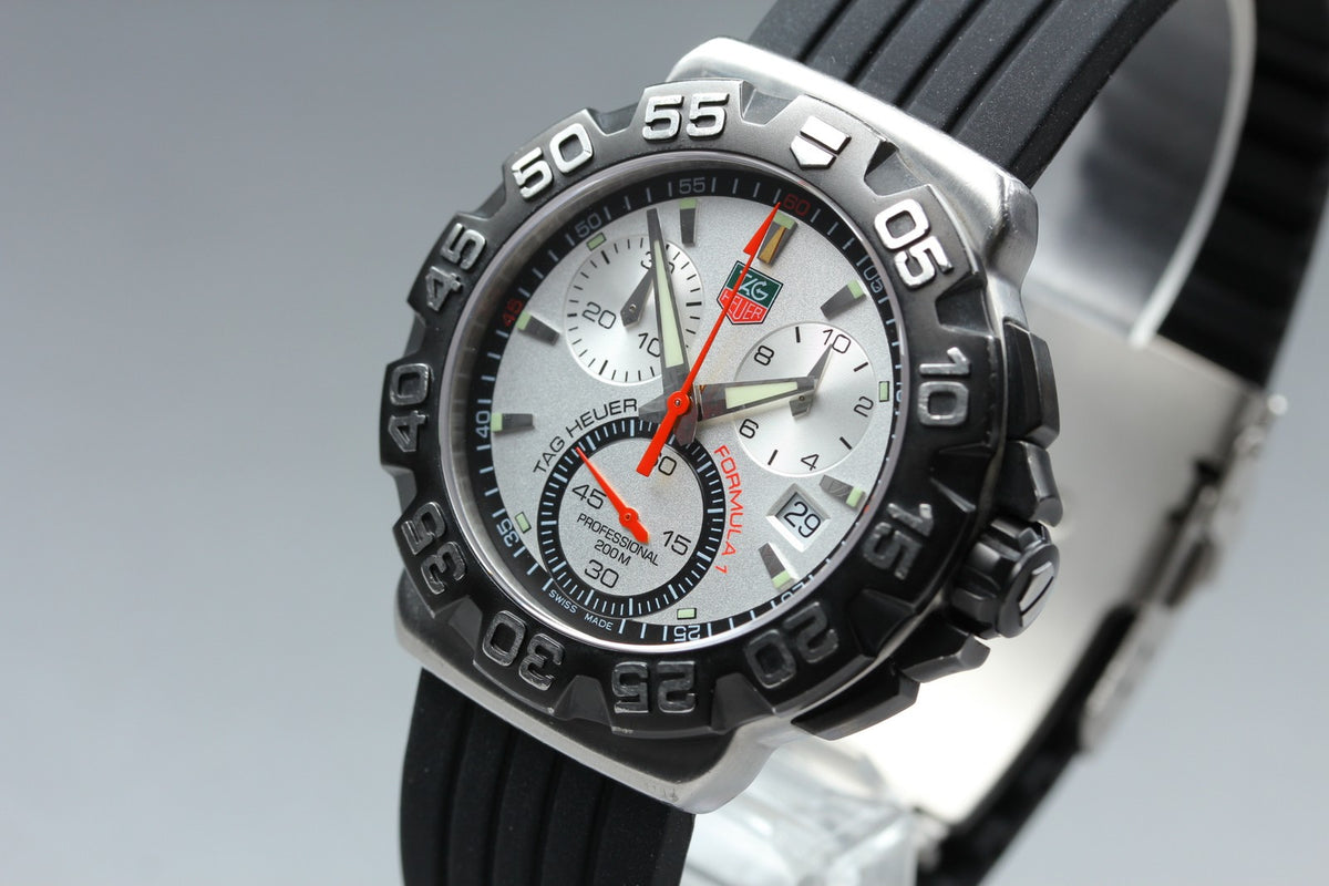 TAG HEUER Formula 1 CAH1111 Silver Dial Quartz Men's Watch 41mm JAPAN Box
