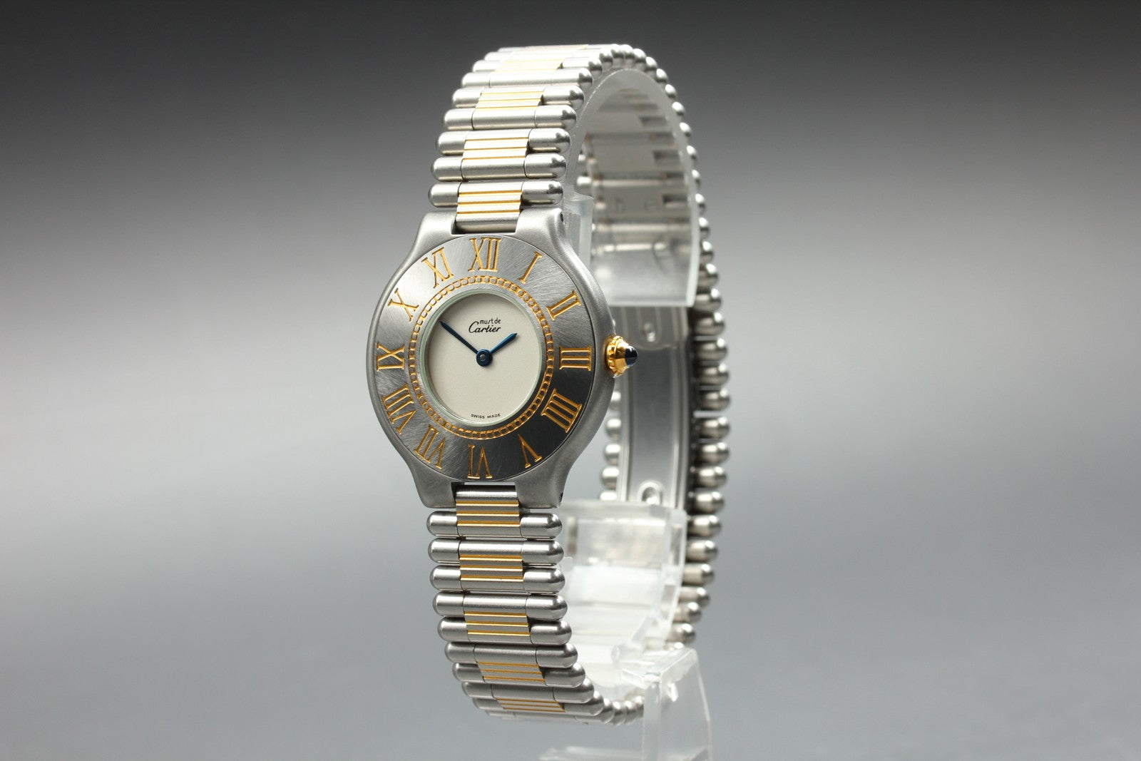Vintage Cartier Must de Cartier 21 31mm Silver Unisex Quartz Watch [Pouch]