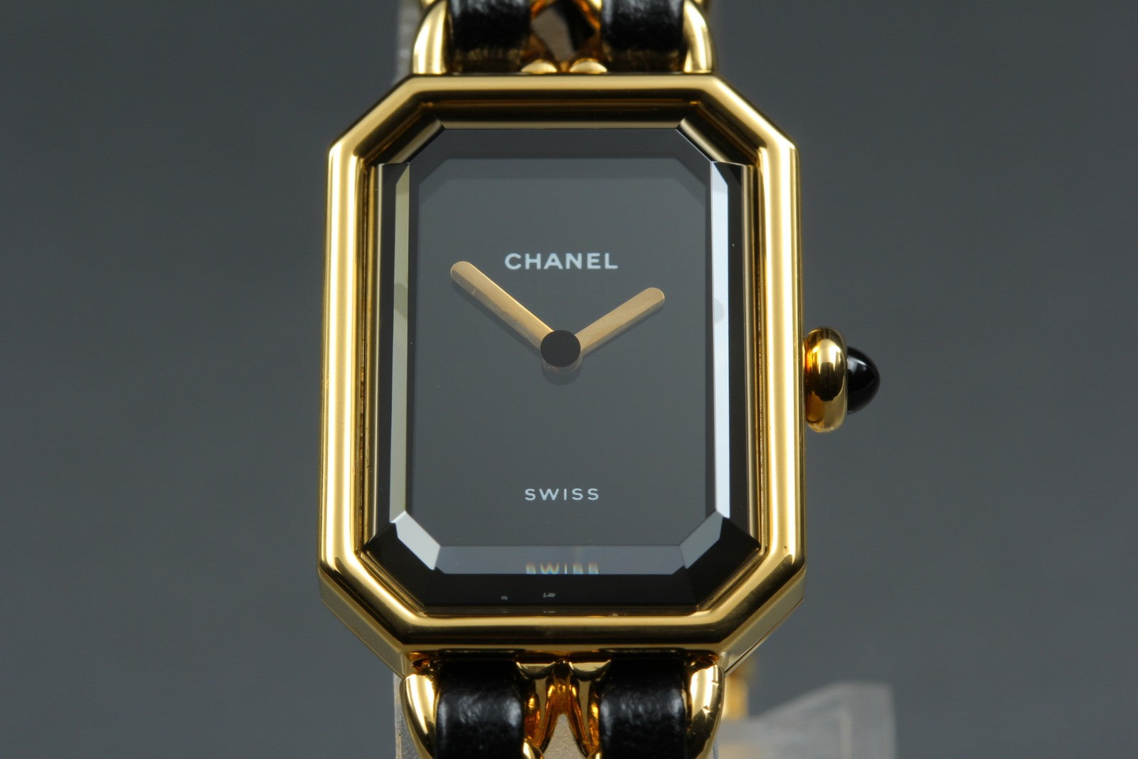 CHANEL Premiere L Size Black Dial Gold 20mm Quartz Women’s Watch [w/Box]