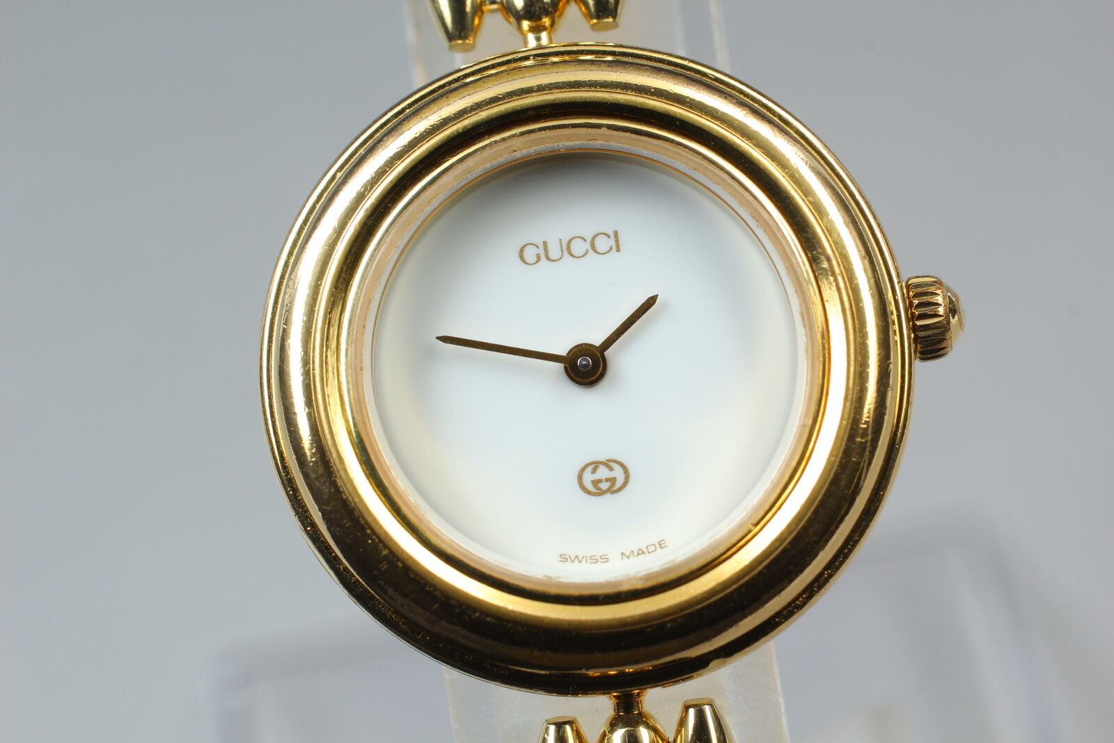 New Battery [Exc+5 Box]Gucci Change Bezel 11/12 6 Colors Women's Qz Watch JAPAN