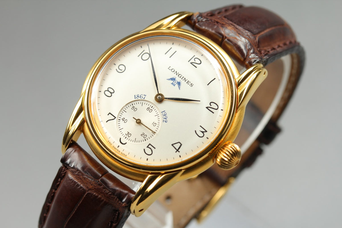 Vintage LONGINES 125th Anniversary 5254 Manual Small Seconds Men's Watch 33mm JP