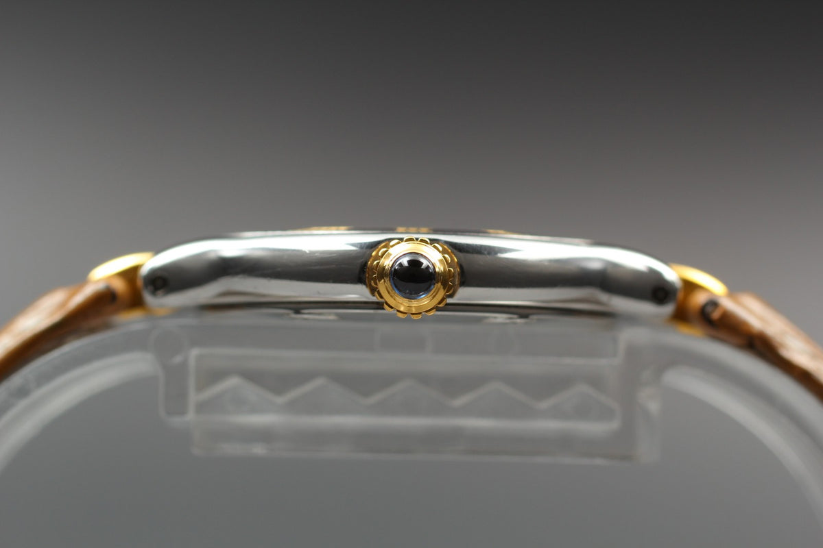 Vintage Cartier Must De 21 1340 Silver Quartz Women's Watch 27mm JAPAN Box