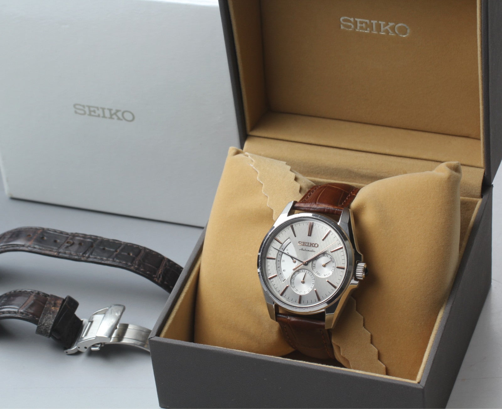 [Exc+5 Box] SEIKO Presage SARW033 6R21-01C0 Power Reserve AT Men's Watch JAPAN