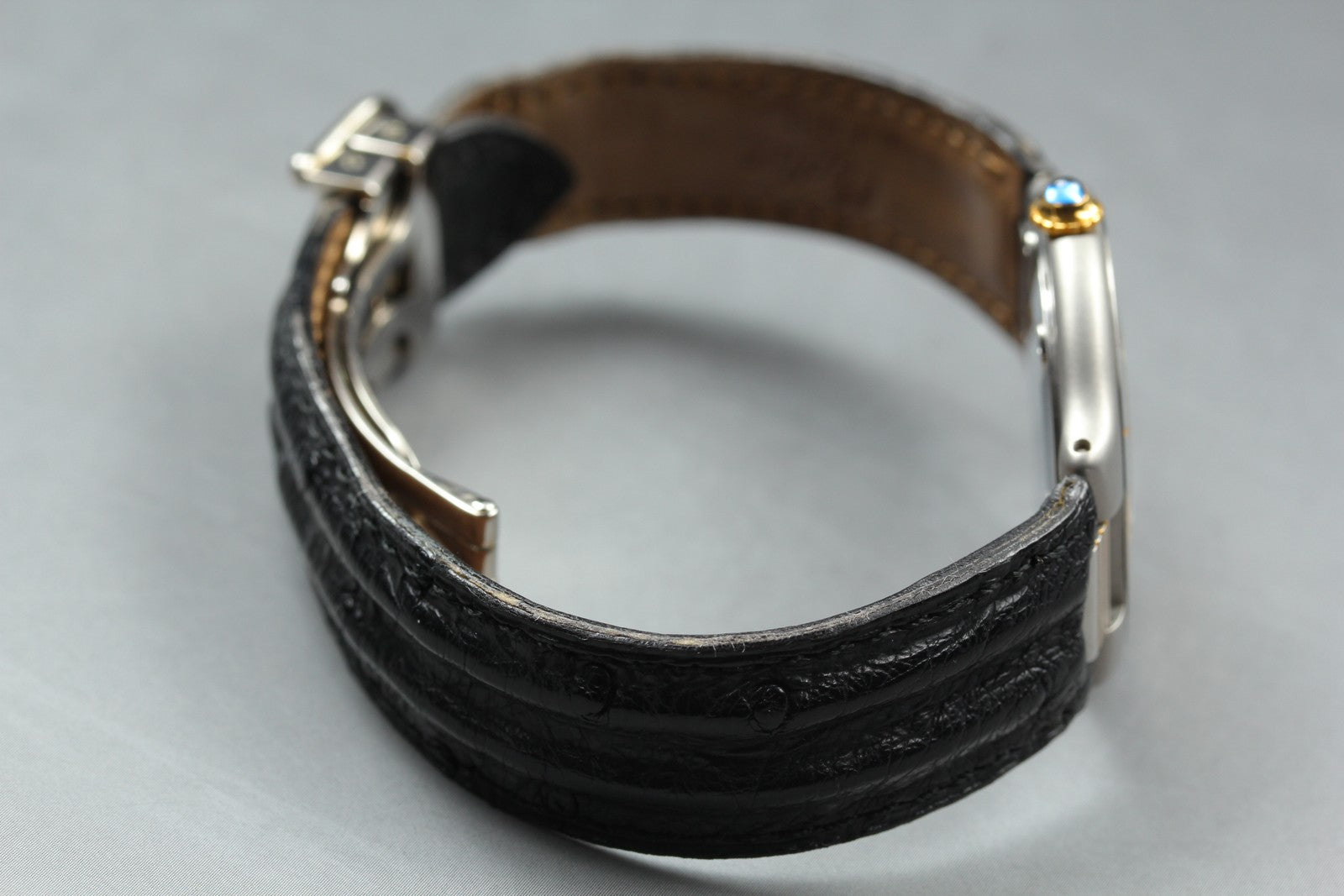 Vintage [w/Box] Cartier Must de Cartier 21 30mm Silver Black Unisex Quartz Watch