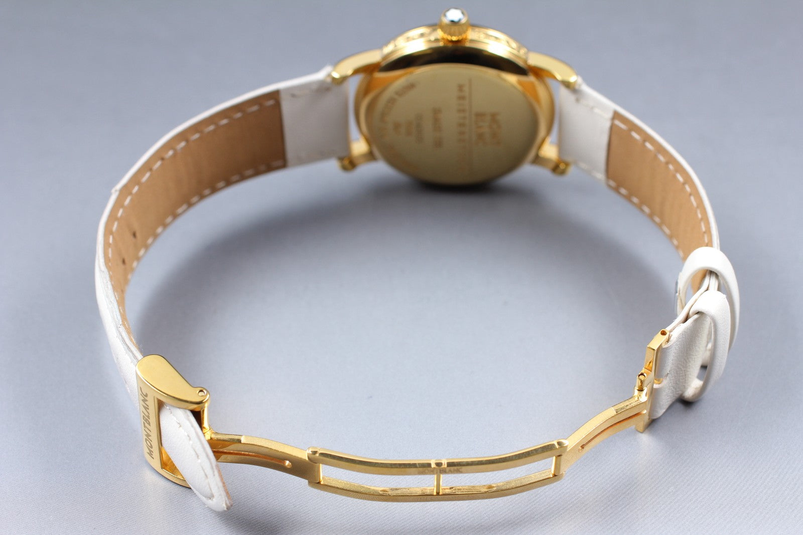 [N MINT- Box] Montblanc Meisterstuck 7002 Gold White 35mm Men's Quartz Watch