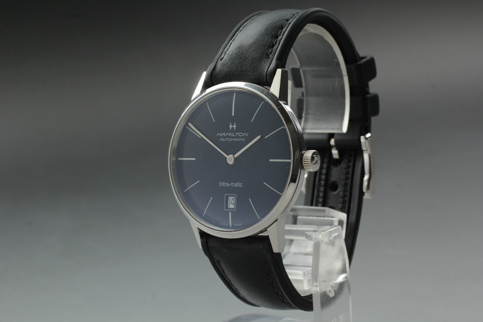 Hamilton Intra-Matic H384551 Black Automatic Men's Watch 38mm JAPAN Box
