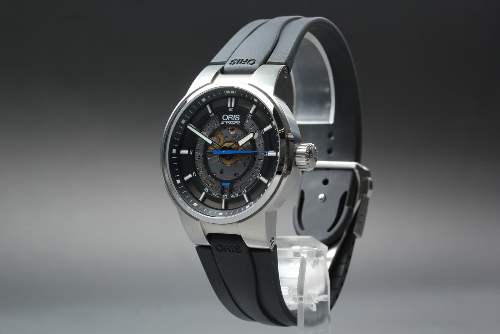 [Near MINT- Box] ORIS Williams Engine Date 7740 Black 42mm Automatic Men's Watch