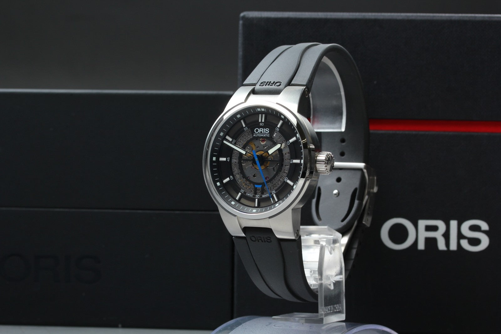 [Near MINT- Box] ORIS Williams Engine Date 7740 Black 42mm Automatic Men's Watch
