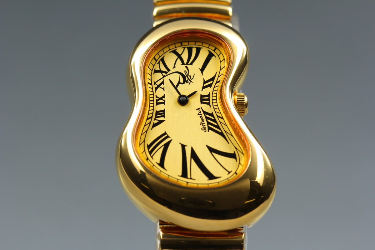 [Overhauled] Salvador Dali Softwatch 022146 Gold Dial 26mm Unisex Quartz Watch