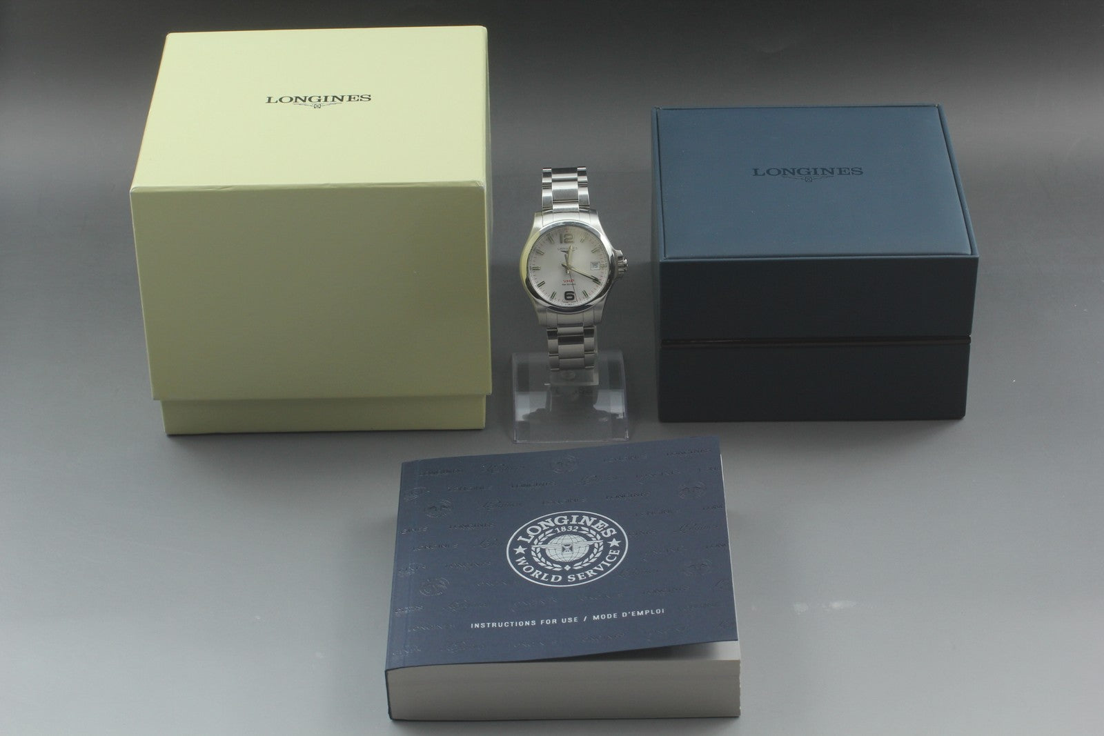 [N MINT Box] Longines Conquest VHP L3.716.4 Perpetual Men's Quartz Watch JAPAN