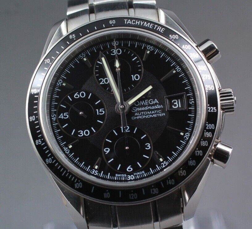 [N MINT w/Box] Omega Speedmaster 3210.50 Chronograph AT Men's Watch From JAPAN