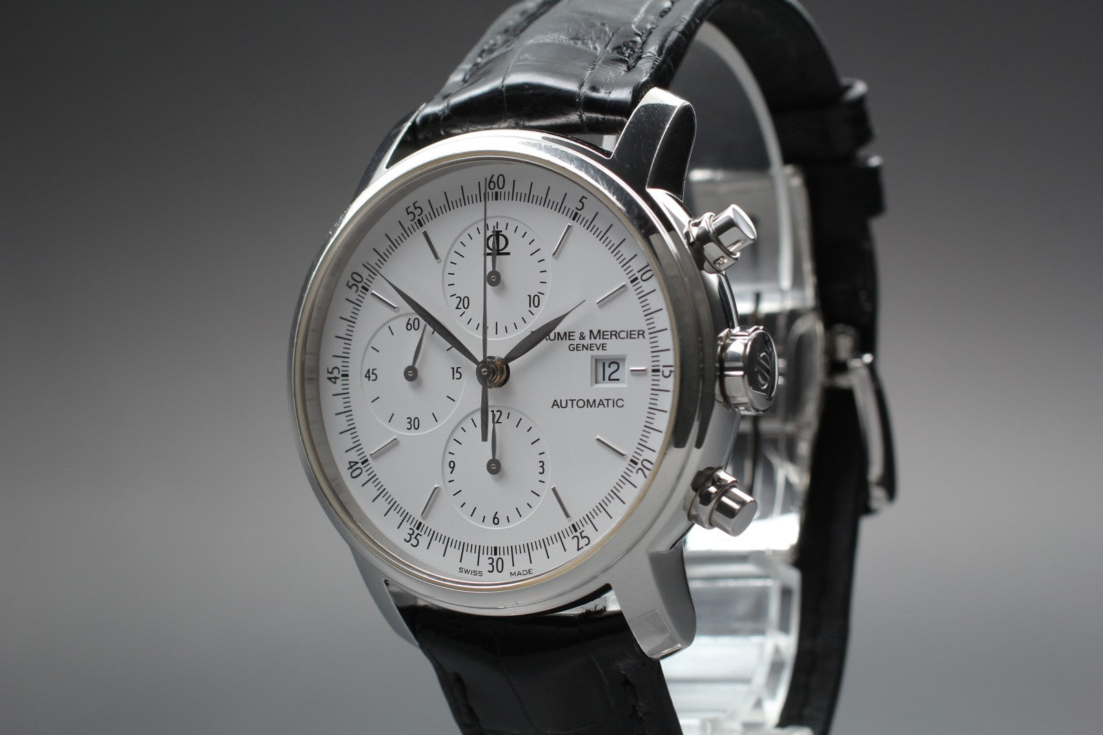 [Exc+5] BAUME＆MERCIER Classima 65533 Automatic White Men's Watch 42mm From JAPAN