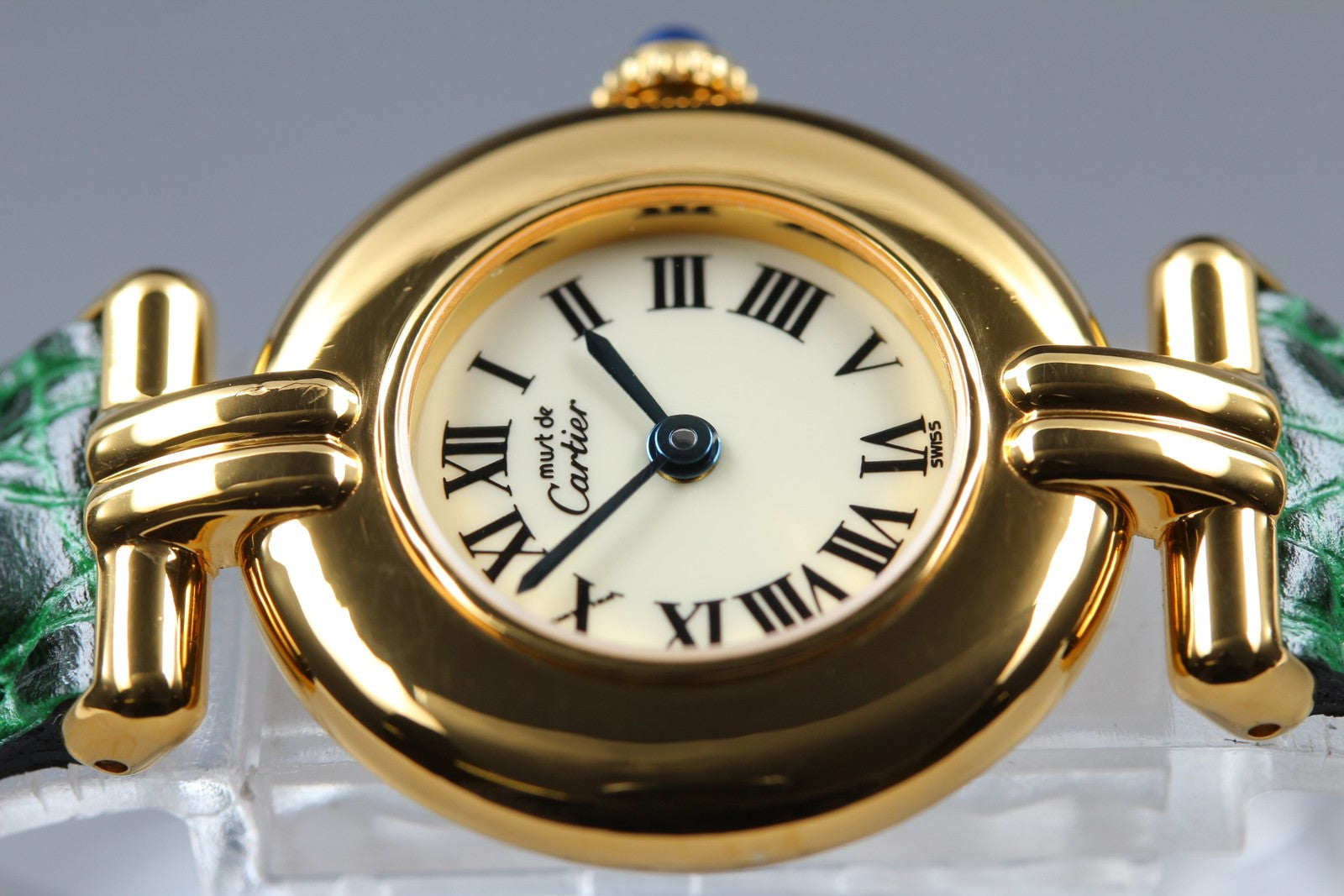 Vintage [Near MINT- Box] Cartier Must Colisee Vermeil 590002 Women's Qz Watch