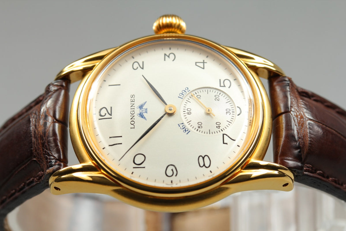 Vintage LONGINES 125th Anniversary 5254 Manual Small Seconds Men's Watch 33mm JP