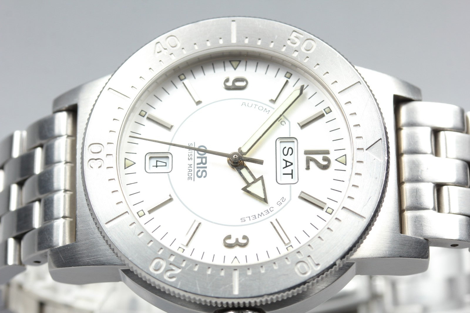 [Exc+5] ORIS Divers Regulator 635-7514 Silver Date 41mm Automatic Men’s Watch