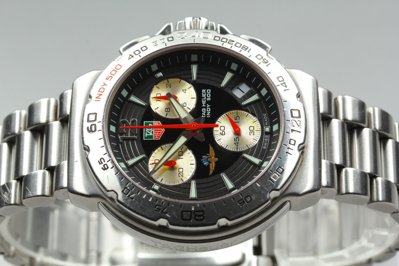 TAG HEUER Formula 1 Indy 500 CAC111B-0 Quartz Black Men's Watch 41mm JAPAN Exc+5