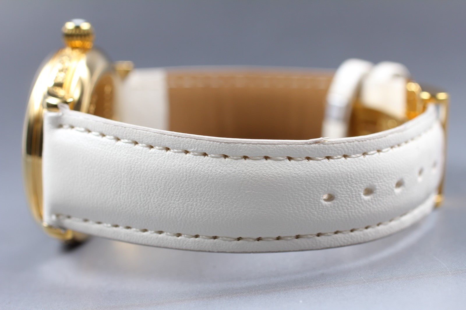 [N MINT- Box] Montblanc Meisterstuck 7002 Gold White 35mm Men's Quartz Watch