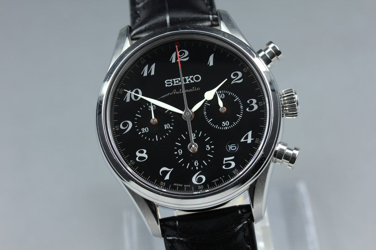 SEIKO Presage SRQ021 8R48-00H0 Automatic Chronograph Men's Watch 42mm From JAPAN