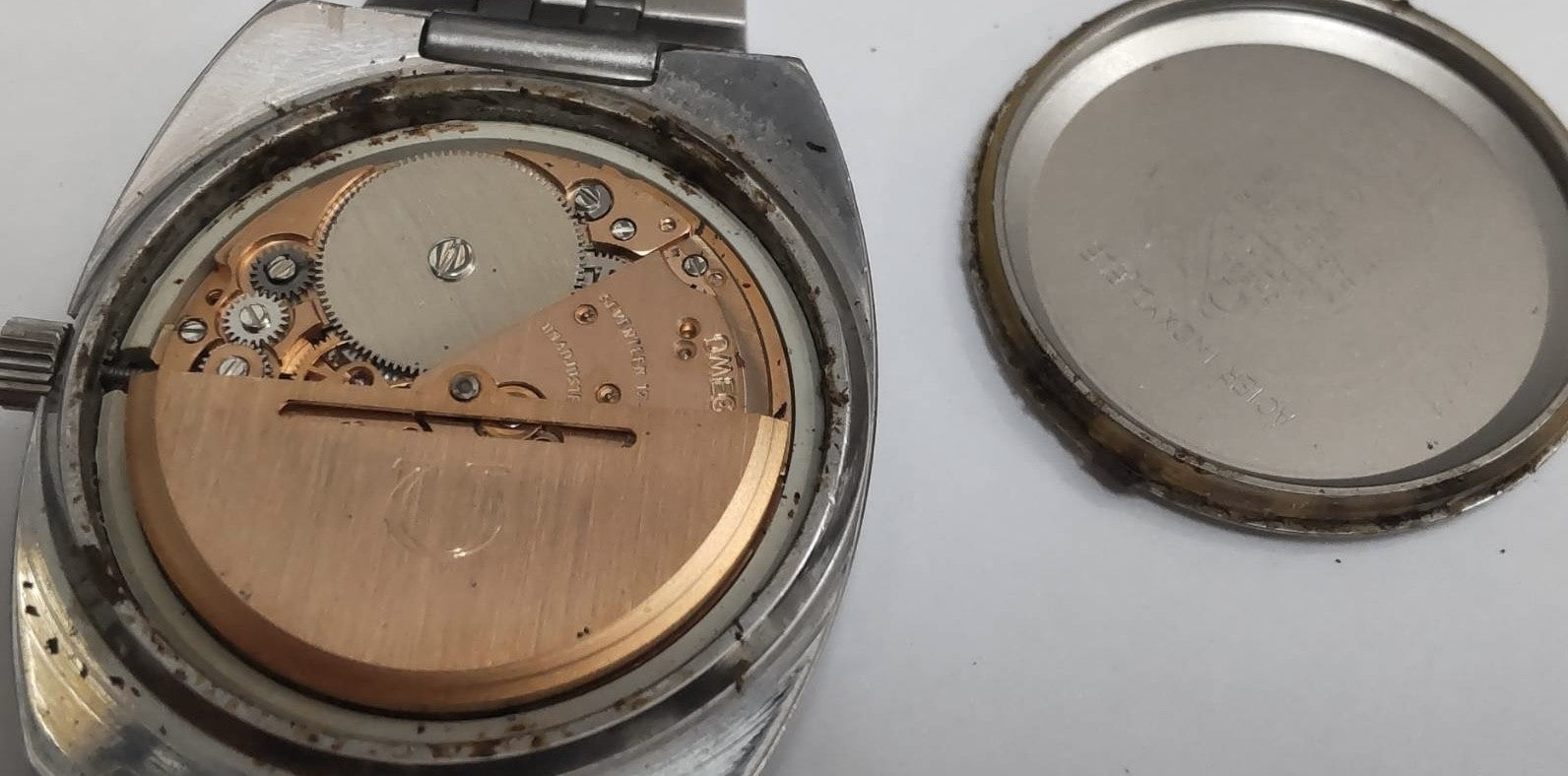 [Exc+5] Vintage OMEGA Seamaster 166.0216 Automatic Silver Men's Watch 35mm JAPAN