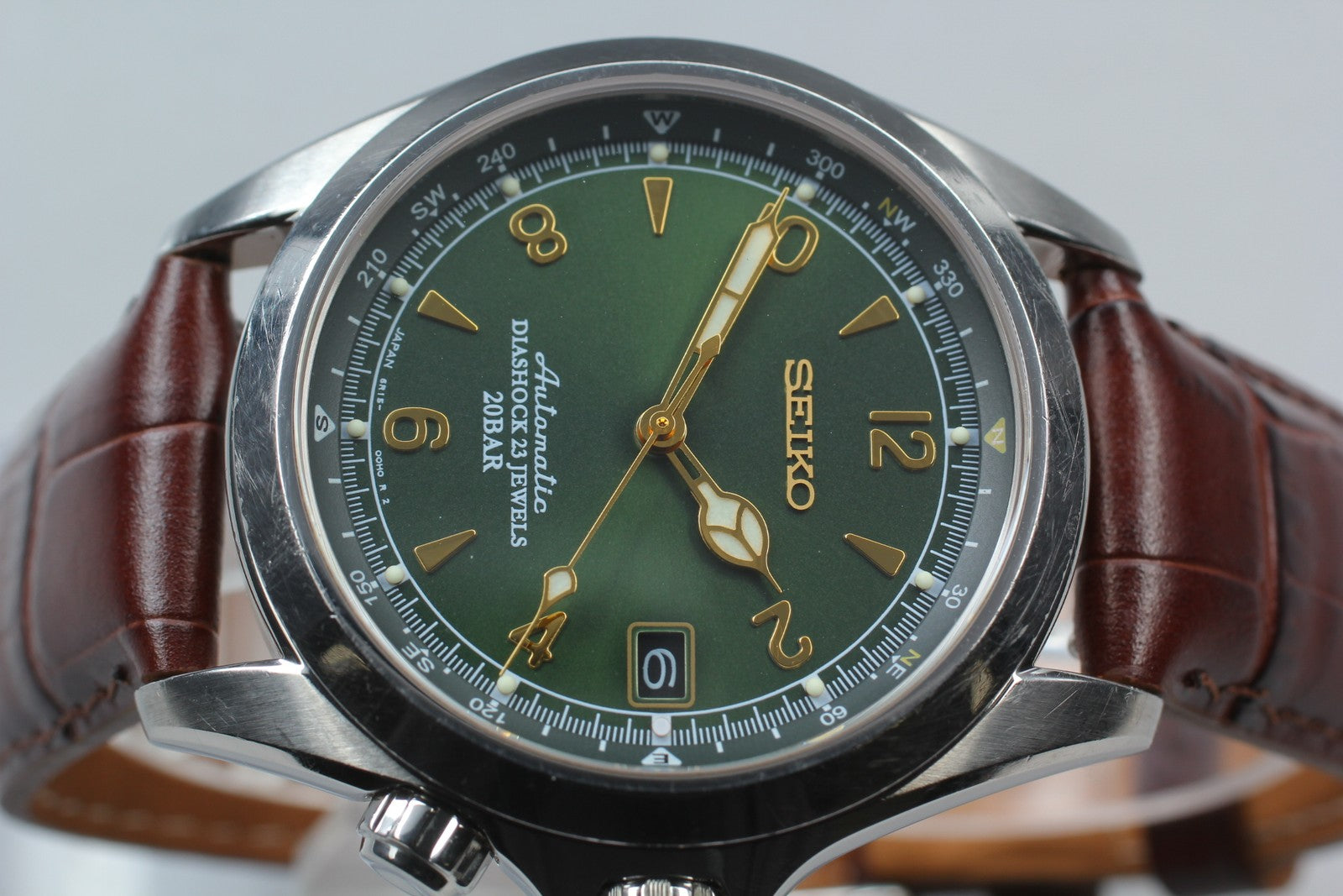 [ Exc+5] SEIKO Alpinist 6R15-00E0 SARB017 Green Dial Automatic Men’s Watch JAPAN