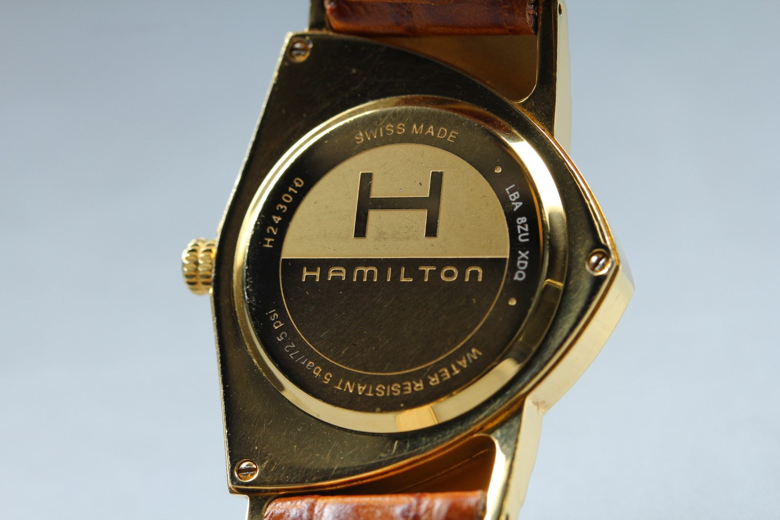 New Batt Hamilton Ventura H243010 Quartz White Dial Men's Watch 32mm Exc+4*Box