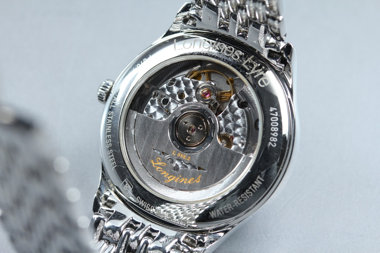 LONGINES Lyre L4.860.4 Automatic Date White Dial Men's Watch 35mm JAPAN Exc+5