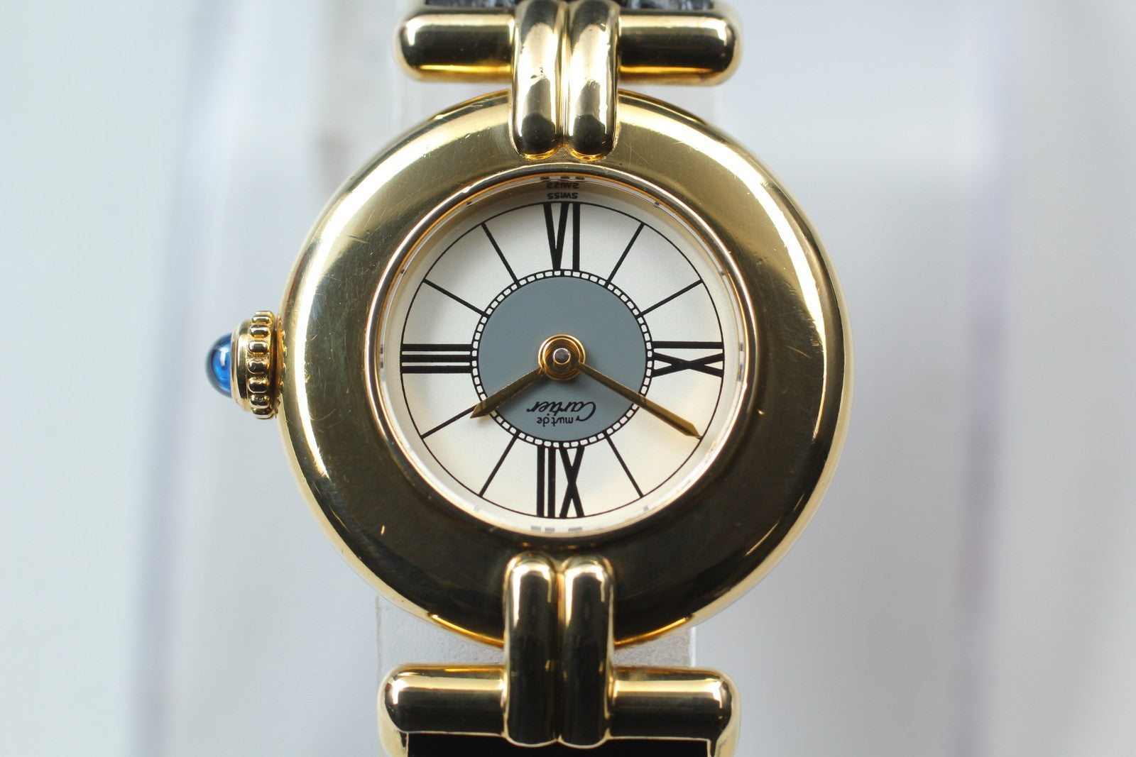Vintage [Near MINT- Box] Cartier Must Colisee Vermeil 590002 Women's Qz Watch