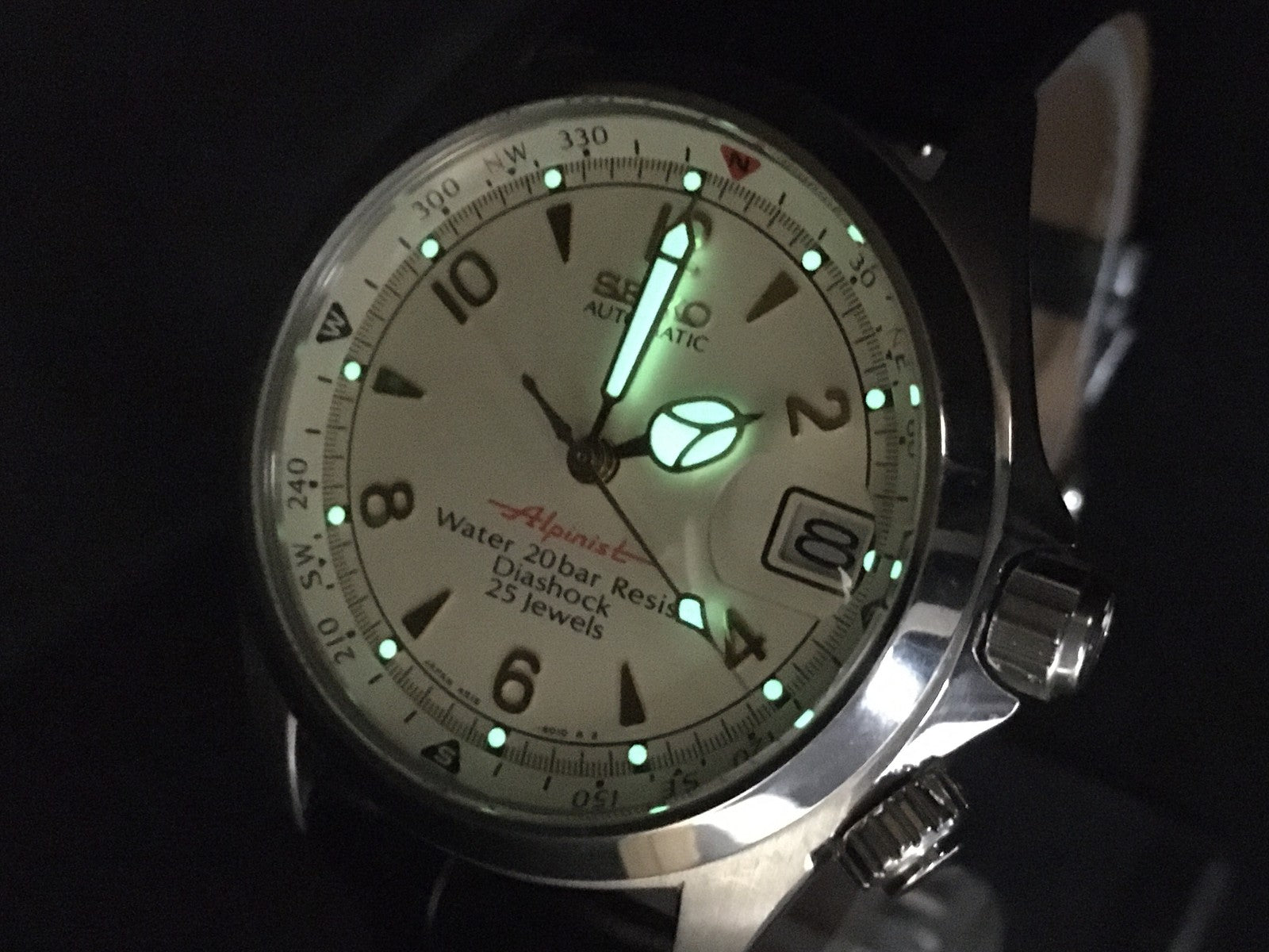 [Exc+5] SEIKO Alpinist 4S15-6000 SCVF007 Cream Dial Automatic Men's JAPAN