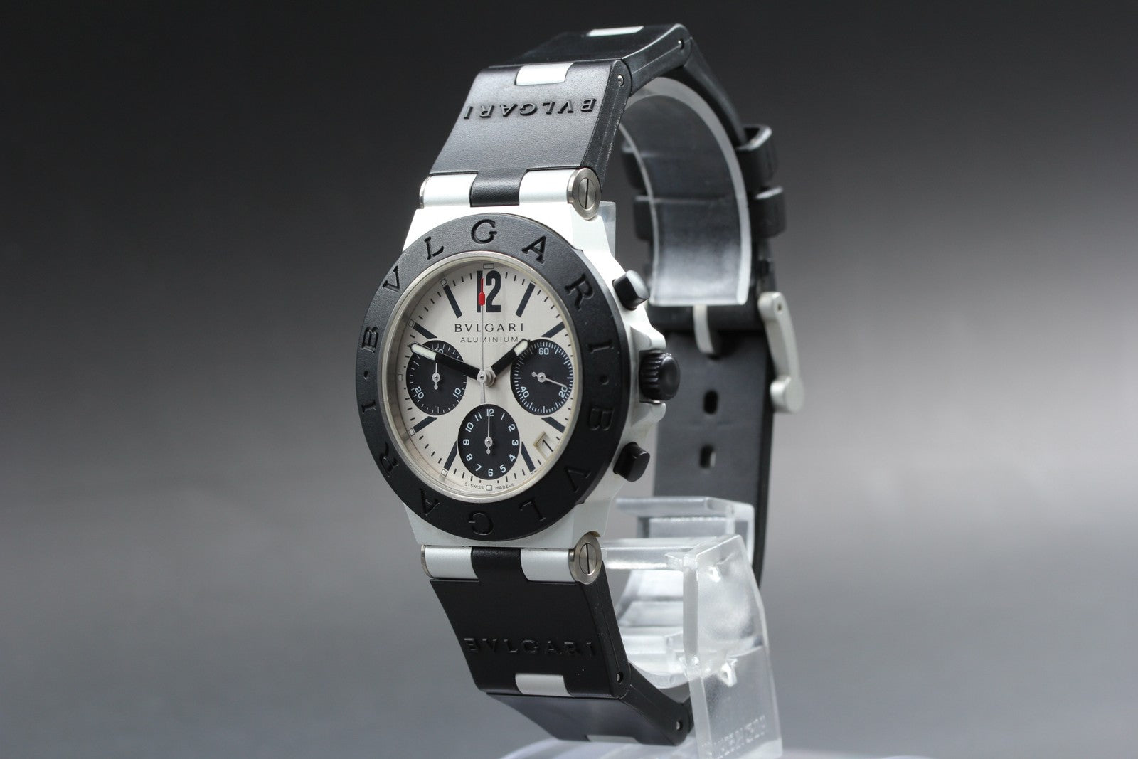 BVLGARI Diagono AC38TA Automatic Chronograph Men's Watch 38mm JAPAN Box