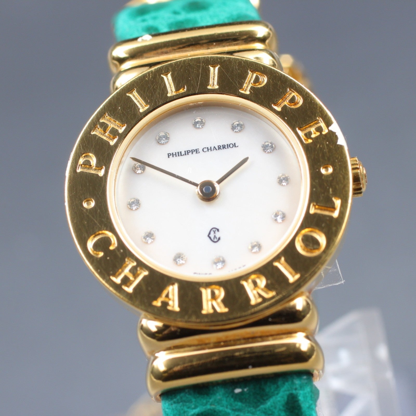 PHILIPPE CHARRIOL 7007901 White Dial Quartz Women's Watch 24mm JAPAN Box