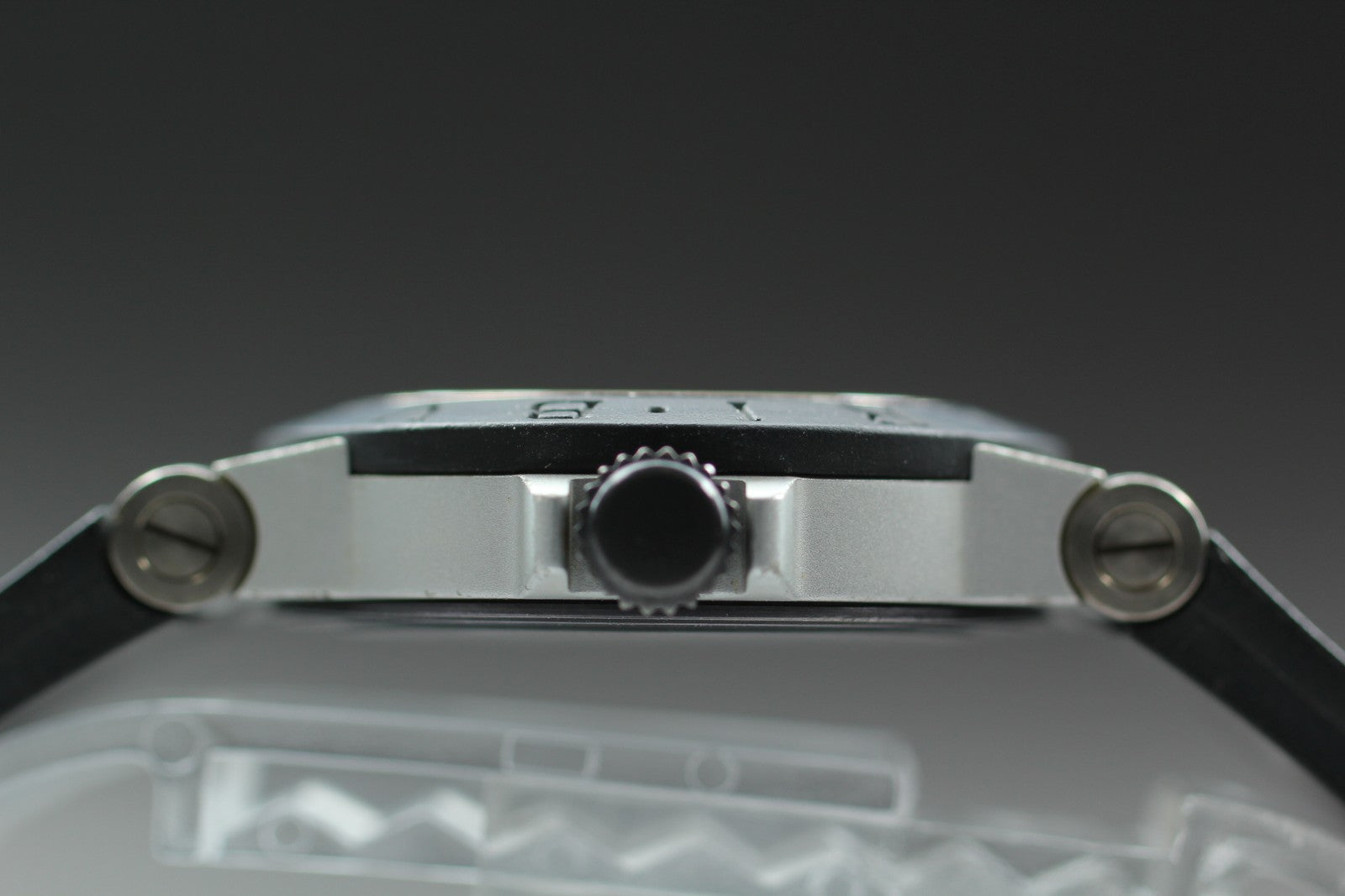 [Exc+5] BVLGARI Alminium AL29TA Silver Black 29mm Women's Quartz Watch JAPAN