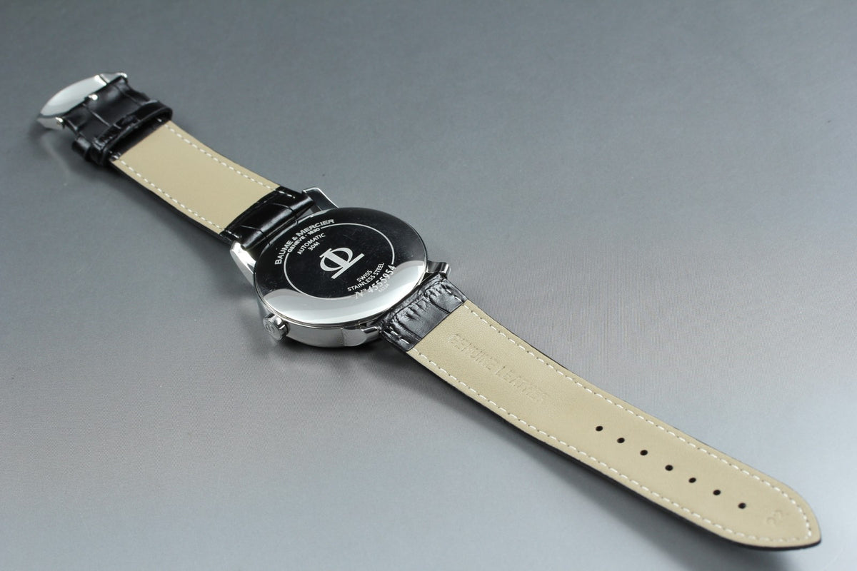 BAUME＆MERCIER Classima 65534 Automatic White Date Men's Watch 42mm JAPAN