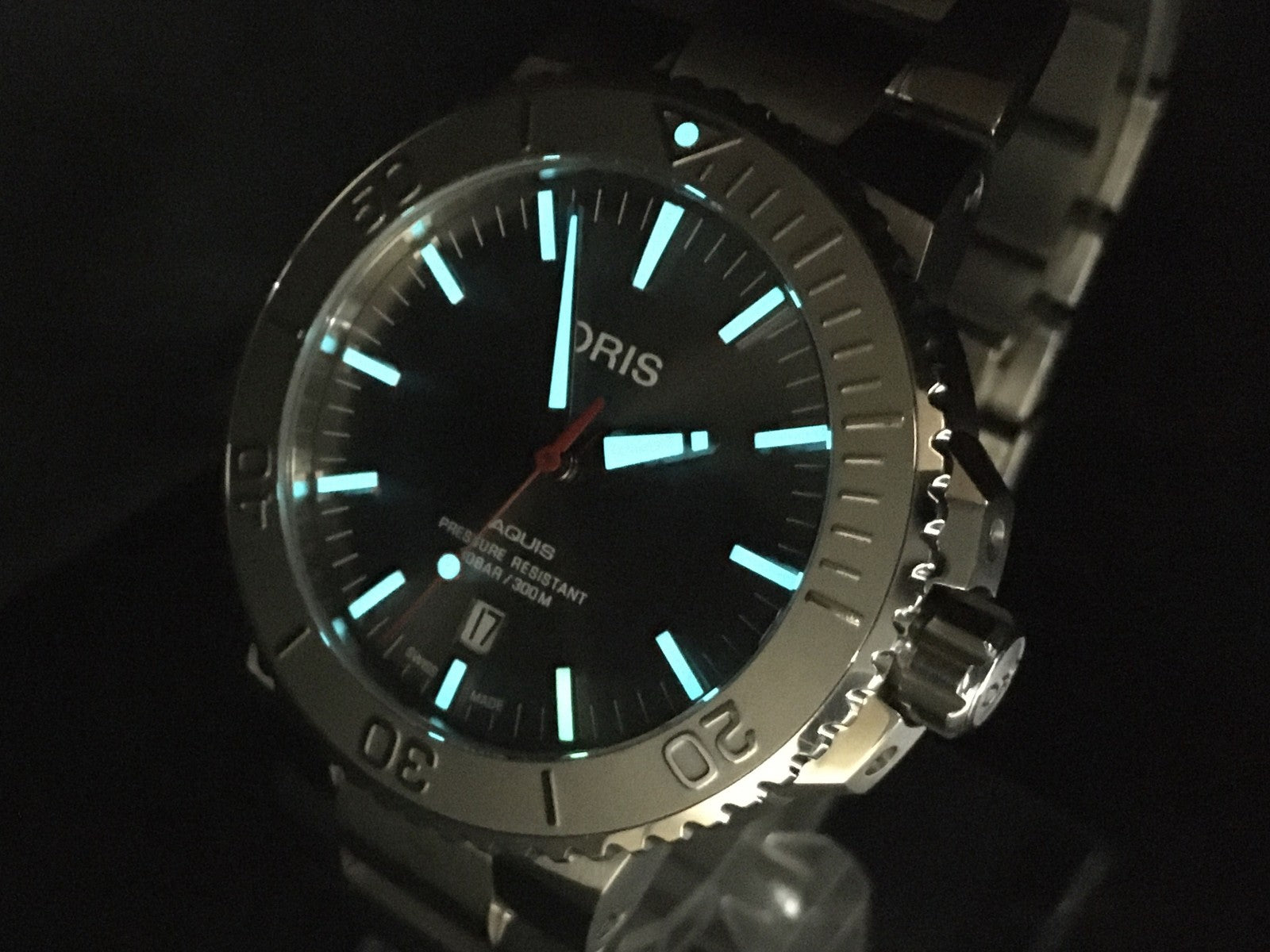 ORIS Aquis Date 01 733 7730 4153 Gray Dial 43mm Automatic Men's Watch [w/Box]